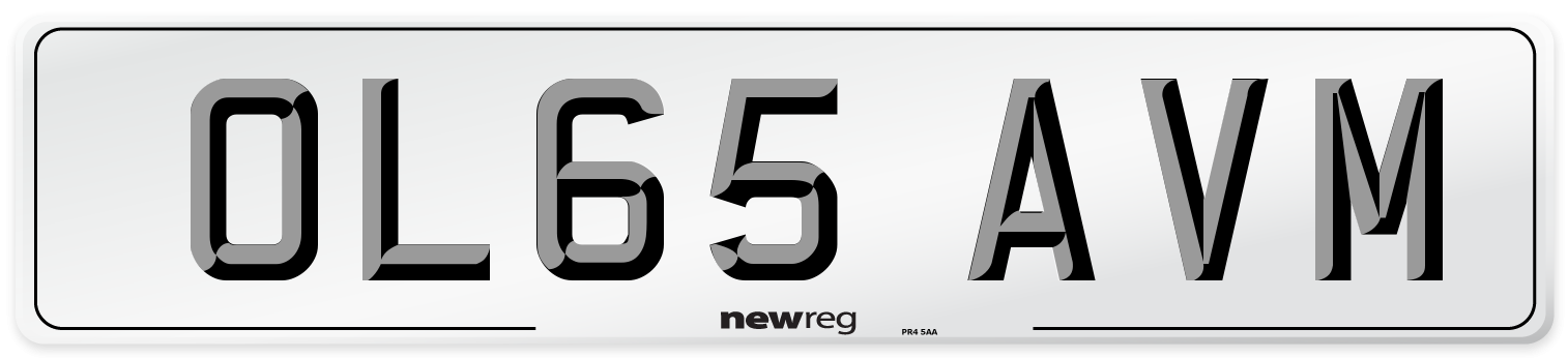 OL65 AVM Number Plate from New Reg